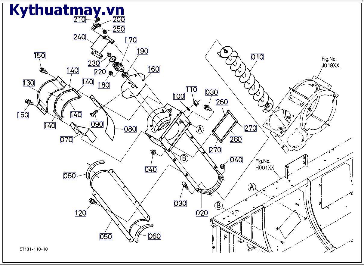 Trục máy khoan dọc thứ 2